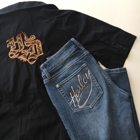 Harley-Davidson Denim - Harley-Davidson Jeans with Rhinestones, sz 2